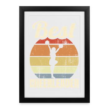 Best Cheerleader - Framed poster (27 × 37 cm) - black - Front