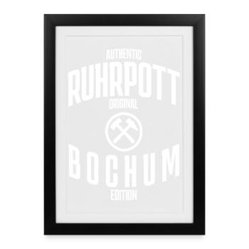 Authentic Ruhrpott original Bochum edition - Framed poster (27 × 37 cm) - black - Front
