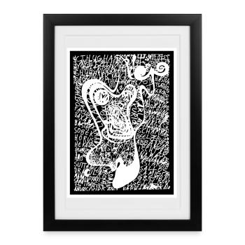 Puissant Humwawa ! - Affiche encadrée (27 × 37 cm) - noir - Devant
