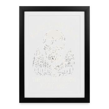 Skull Forest Never Back - Framed poster (27 × 37 cm) - black - Front