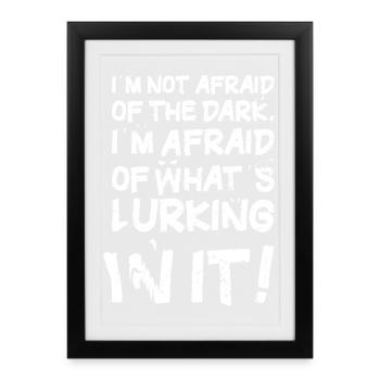 La Vraie Peur du Noir - Affiche encadrée (27 × 37 cm) - noir - Devant