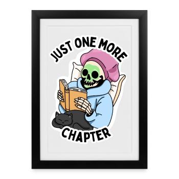 Book lover reading session - Framed poster (27 × 37 cm) - black - Front