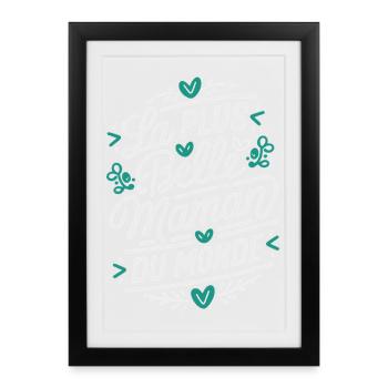 The Most Beautiful Mom in the World - Framed poster (27 × 37 cm) - black - Front
