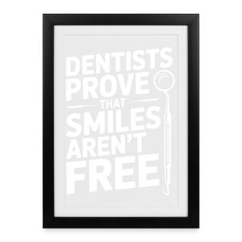 Oral Health Engineer Dental Specialist  - Framed poster (27 × 37 cm) - black - Front