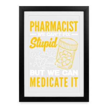 Pharmacist Pharmaceutical Technical - Framed poster (27 × 37 cm) - black - Front