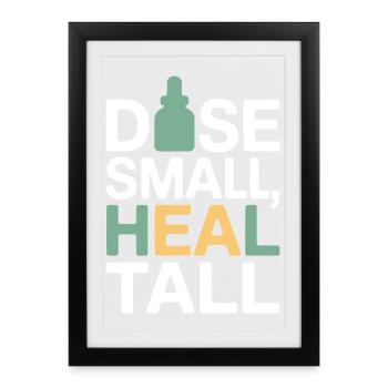 Certified Clinical Micro-Dose Specialist Apparel  - Framed poster (27 × 37 cm) - black - Front