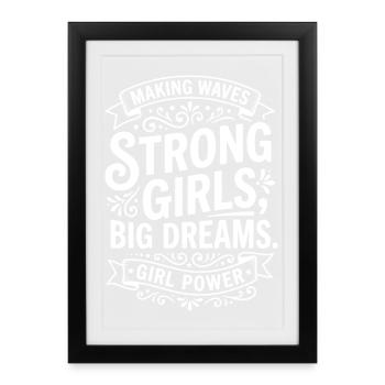 Wave makers dream big - Framed poster (27 × 37 cm) - black - Front