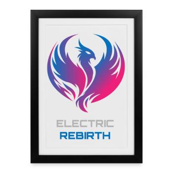 Phoenix Neon - Framed poster (27 × 37 cm) - black - Front