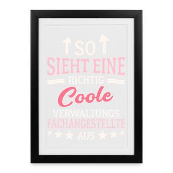 Cool administrative assistants - Framed poster (27 × 37 cm) - black - Front