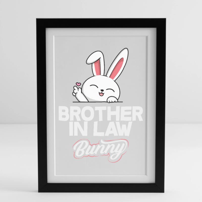 Happy Easter Sweet Easter Bunny Egg Hunt Easter Eggs Framed poster (27 × 37 cm)