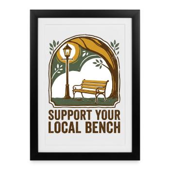 Magistrat local - Affiche encadrée (27 × 37 cm) - noir - Devant