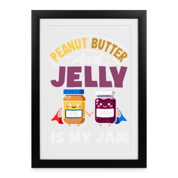 Look Partner Beurre de Cacahuète & Confiture Design - Affiche encadrée (27 × 37 cm) - noir - Devant