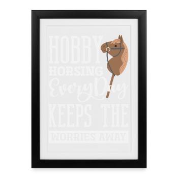 Cavalerie de loisir tous les jours - Affiche encadrée (27 × 37 cm) - noir - Devant