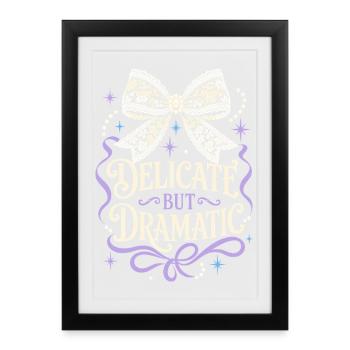 Delicate But Dramatic Bow - Framed poster (27 × 37 cm) - black - Front