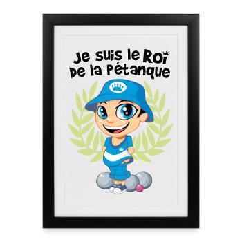 King of bowls - Framed poster (27 × 37 cm) - black - Front