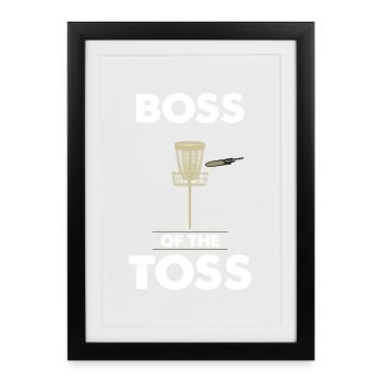 Disc Golf - Framed poster (27 × 37 cm) - black - Front