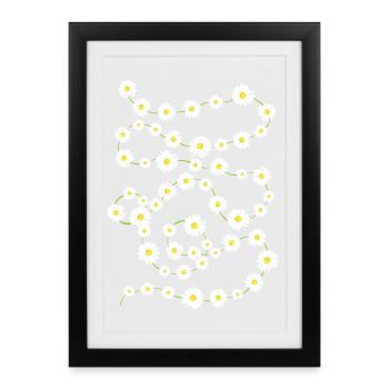 Daisy Chain - Gerahmtes Poster (27 × 37 cm) - Schwarz - Vorne