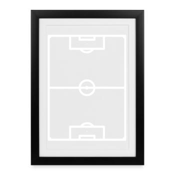 Football pitch - Framed poster (27 × 37 cm) - black - Front
