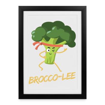Brocco-Lee - healthy martial arts - Framed poster (27 × 37 cm) - black - Front