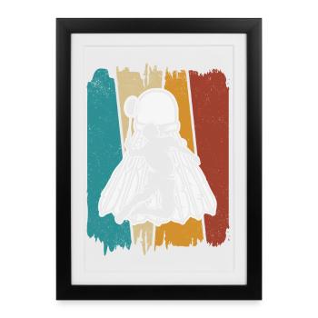 Badminton - Framed poster (27 × 37 cm) - black - Front