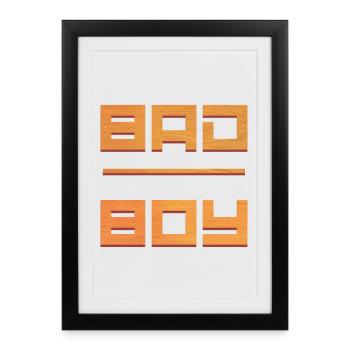 Bad Boy - Affiche encadrée (27 × 37 cm) - noir - Devant