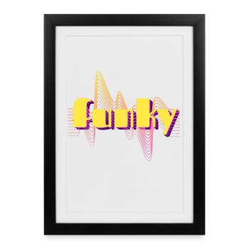 funky - Affiche encadrée (27 × 37 cm) - noir - Devant