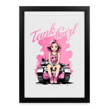 Tank Girl - Affiche encadrée (27 × 37 cm) - noir - Devant