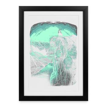 Pulpit Rock - Troll - Norway - Framed poster (27 × 37 cm) - black - Front