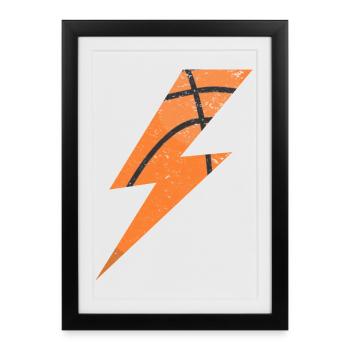 Energetic Basketball Blitz - Framed poster (27 × 37 cm) - black - Front