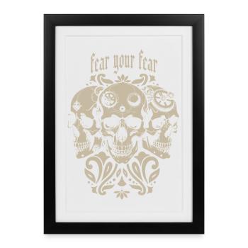 Three sculls - Framed poster (27 × 37 cm) - black - Front