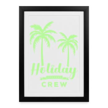 Holiday Crew - Framed poster (27 × 37 cm) - black - Front