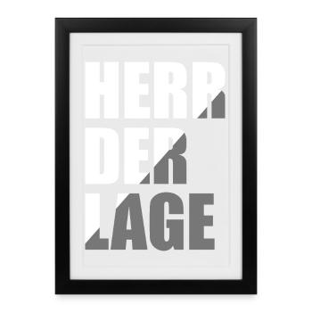 Master of the situation - Framed poster (27 × 37 cm) - black - Front