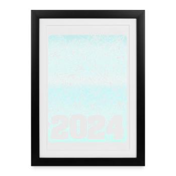 2024 - Affiche encadrée (27 × 37 cm) - noir - Devant