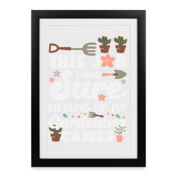 Garden & Plant Lovers Gifts - Framed poster (27 × 37 cm) - black - Front