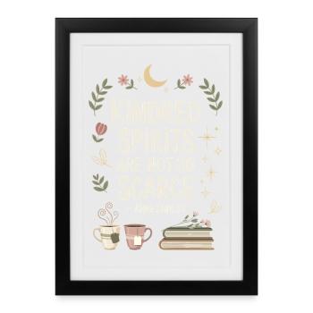 Citation d’une amie amoureuse des livres : Anne Shirley - Affiche encadrée (27 × 37 cm) - noir - Devant