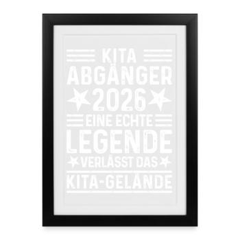 Diplômé de Kita 2026 : Une légende quitte les terrains de Kita - Affiche encadrée (27 × 37 cm) - noir - Devant