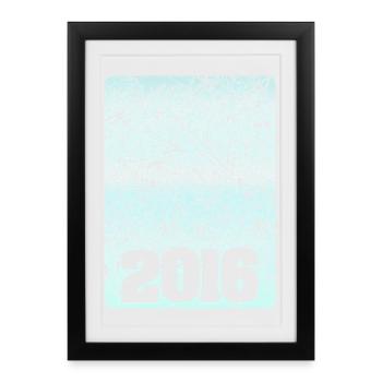 2016 - Affiche encadrée (27 × 37 cm) - noir - Devant