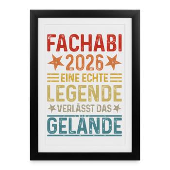Fachabi 2026 - Une légende quitte le site - Affiche encadrée (27 × 37 cm) - noir - Devant