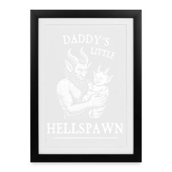 Le petit enfer de papa - Affiche encadrée (27 × 37 cm) - noir - Devant