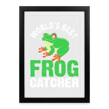 Tree Frog Frog - Framed poster (27 × 37 cm) - black - Front