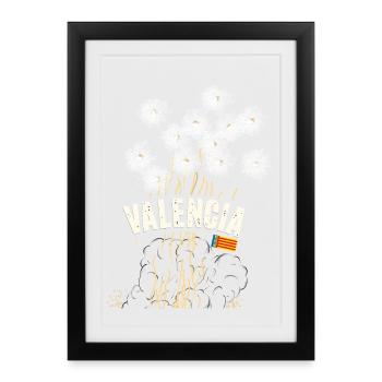 Fallas de Valencia Pyro - Framed poster (27 × 37 cm) - black - Front