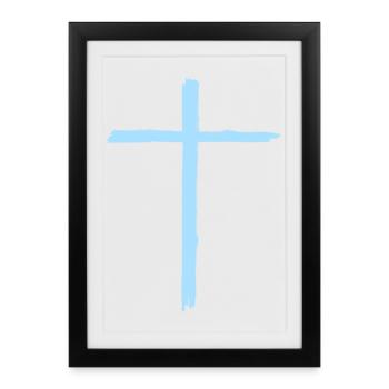 Jesus Christ Cross Christianity - Framed poster (27 × 37 cm) - black - Front