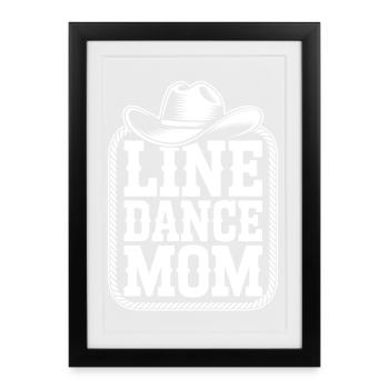 Maman de danse occidentale - Affiche encadrée (27 × 37 cm) - noir - Devant