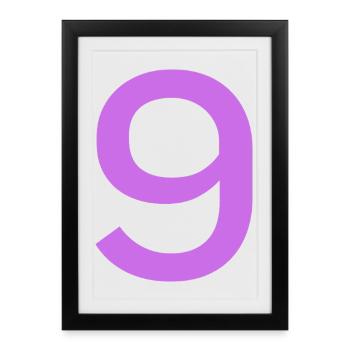 9 - Framed poster (27 × 37 cm) - black - Front