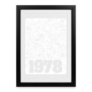 Numéro 1978 - Affiche encadrée (27 × 37 cm) - noir - Devant