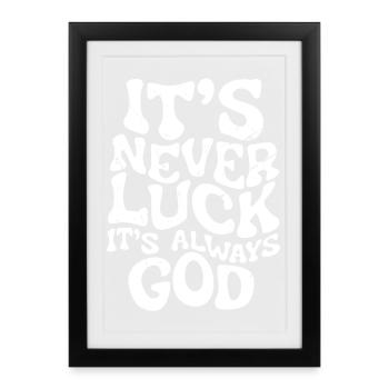 Chrétien avec une devise inspirante de foi - Affiche encadrée (27 × 37 cm) - noir - Devant