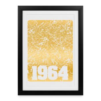 1964 - Affiche encadrée (27 × 37 cm) - noir - Devant