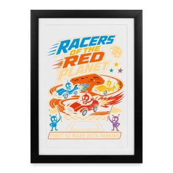 Mars Racing Alien Racer - Framed poster (27 × 37 cm) - black - Front