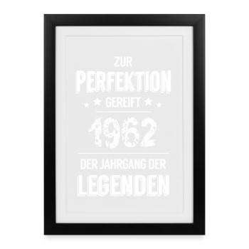 Legenden 1962 - Gerahmtes Poster (27 × 37 cm) - Schwarz - Vorne