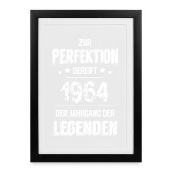 Legenden 1964 - Gerahmtes Poster (27 × 37 cm) - Schwarz - Vorne